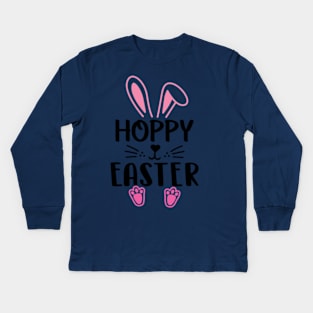 Hoppy Easter Bounty Kids Long Sleeve T-Shirt